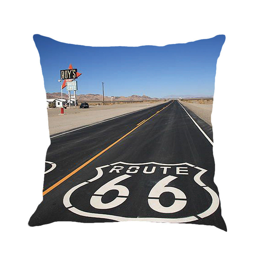 Kissenbezug "Route 66" – Vintage-Charme