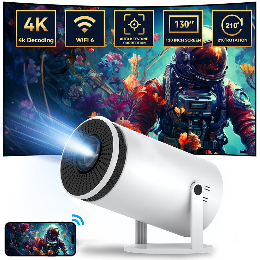 🎥 HD Heimprojektor mit 4K