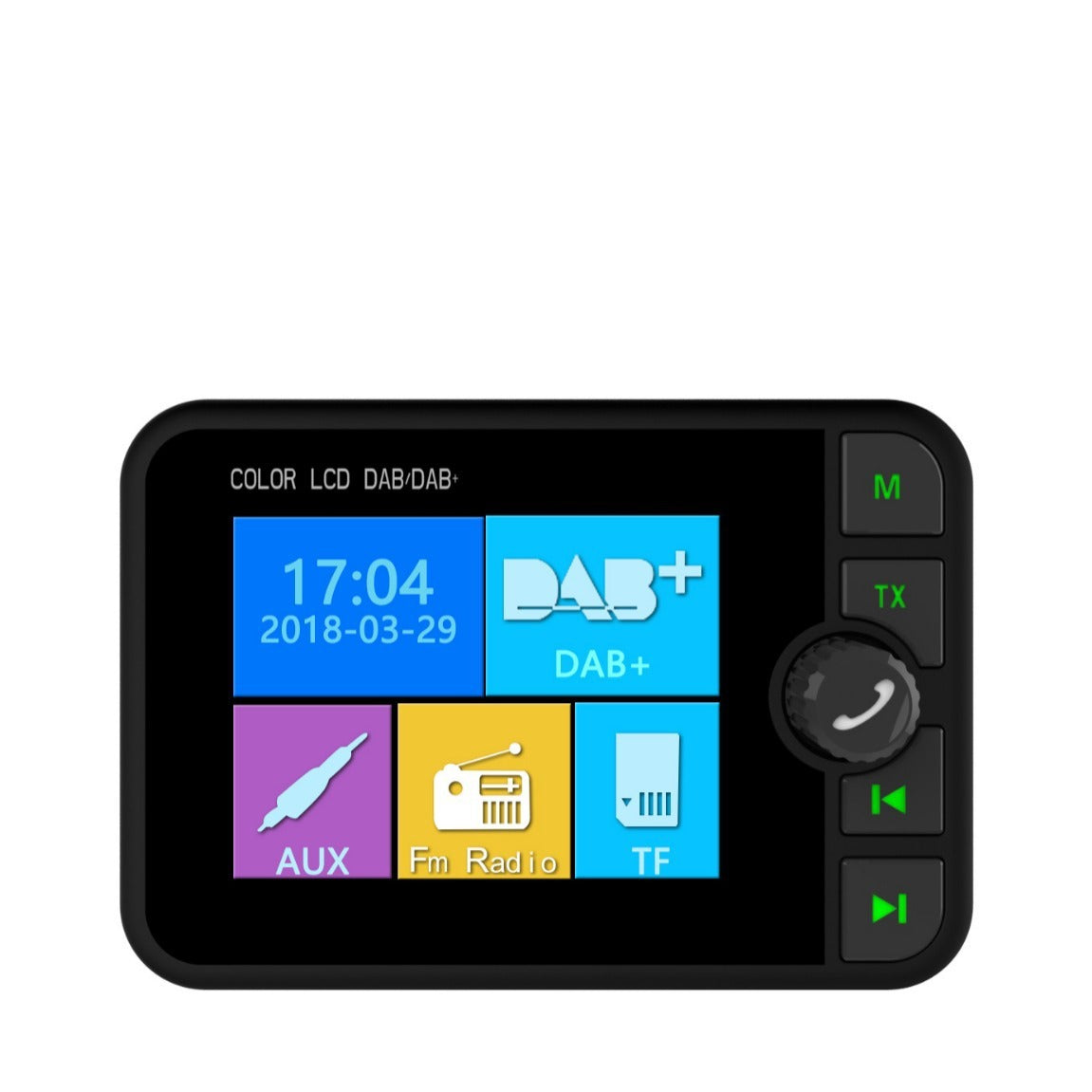 🚗 DAB+ Digitalradio & Bluetooth MP3 Display – 2,4" LED-Bildschirm für Auto