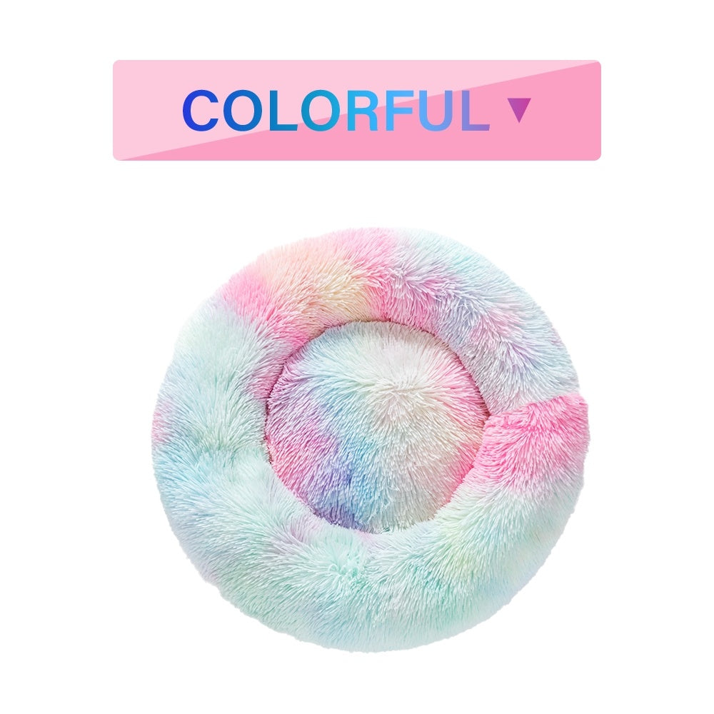 🐶 Fluffy Donut Hundebett